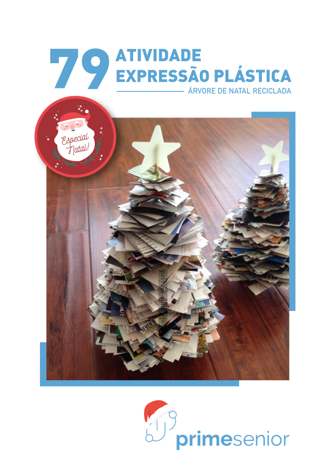 Atividade n.º 79: Árvore de Natal reciclada - Atividade Especial de Natal