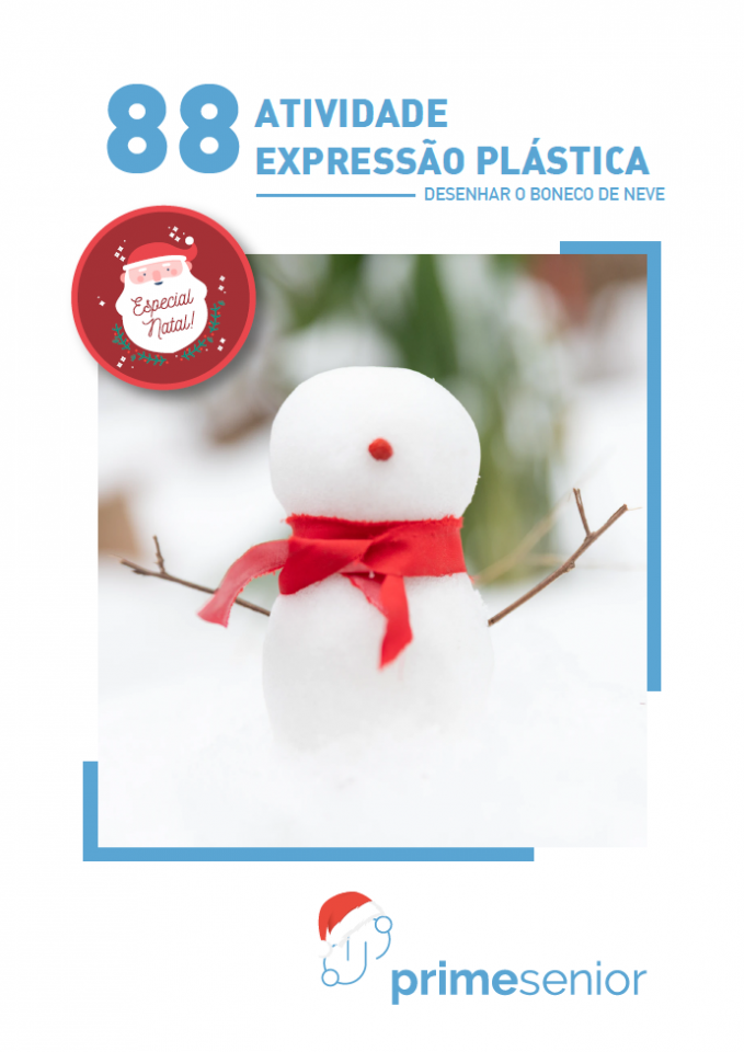 Atividade n.º 88: Desenhar boneco de neve - Atividade Especial Natal