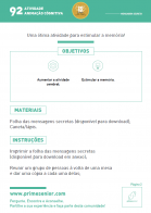 Atividade n.º 92: Mensagem secreta de Ano Novo- Atividade Especial Ano Novo