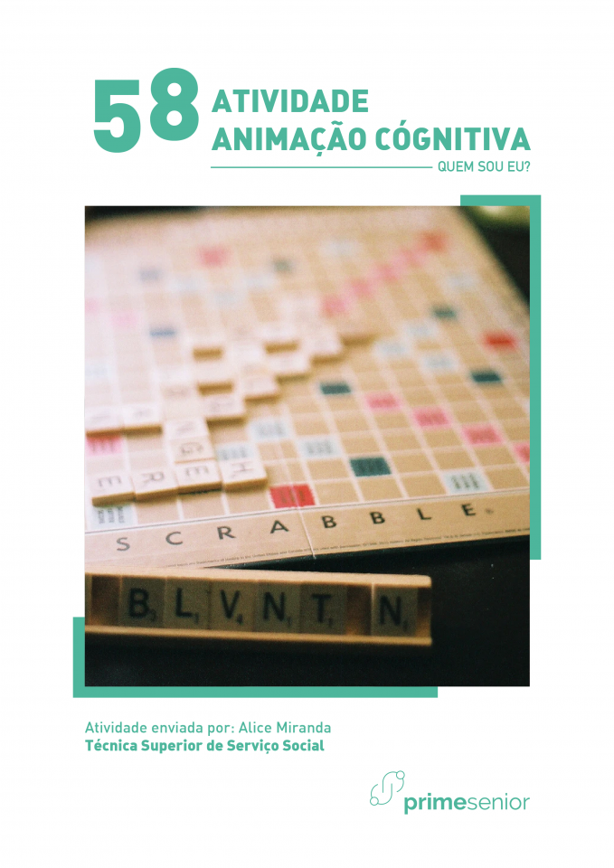 Atividade n.º 58: Palavras Cruzadas ... Quem sou eu? - Atividade de Alice Miranda