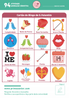 Atividade n.º 94: Bingo de S Valentim - Atividade Especial S. Valentim