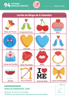 Atividade n.º 94: Bingo de S Valentim - Atividade Especial S. Valentim