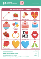 Atividade n.º 94: Bingo de S Valentim - Atividade Especial S. Valentim