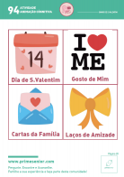 Atividade n.º 94: Bingo de S Valentim - Atividade Especial S. Valentim