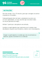 Atividades n.º 96: Sopa de letras - dificuldade I - Atividade Especial S. Valentim
