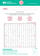 Atividades n.º 96: Sopa de letras - dificuldade I - Atividade Especial S. Valentim