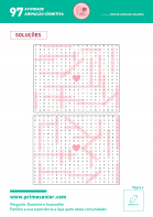 Atividade n.º 97: Sopa de letras de S. Valentim - dificuldade II - Atividade Especial S. Valentim
