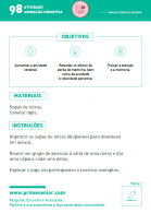 Atividade n.º 98: Sopa de letras de S. Valentim - dificuldade III - Atividade Especial S. Valentim
