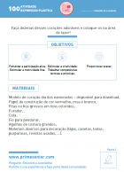 Atividade n.º 100: Confeção de corações - Atividade Especial S. Valentim