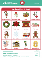 Atividade n.º 74: Bingo de natal - Atividade Especial Natal