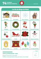 Atividade n.º 74: Bingo de natal - Atividade Especial Natal