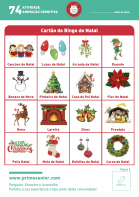 Atividade n.º 74: Bingo de natal - Atividade Especial Natal