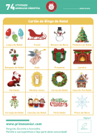 Atividade n.º 74: Bingo de natal - Atividade Especial Natal