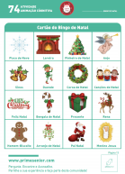 Atividade n.º 74: Bingo de natal - Atividade Especial Natal