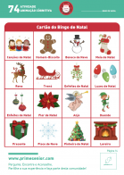 Atividade n.º 74: Bingo de natal - Atividade Especial Natal
