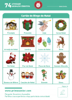 Atividade n.º 74: Bingo de natal - Atividade Especial Natal