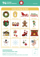 Atividade n.º 74: Bingo de natal - Atividade Especial Natal