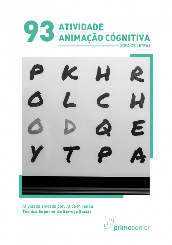 Atividade  n.º 93: Sopa de letras - Atividade de Alice Miranda