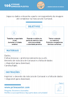 Atividade n.º 106: Desenhar máscara de Carnaval - Atividade Especial Carnaval