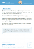 Atividade n.º 106: Desenhar máscara de Carnaval - Atividade Especial Carnaval