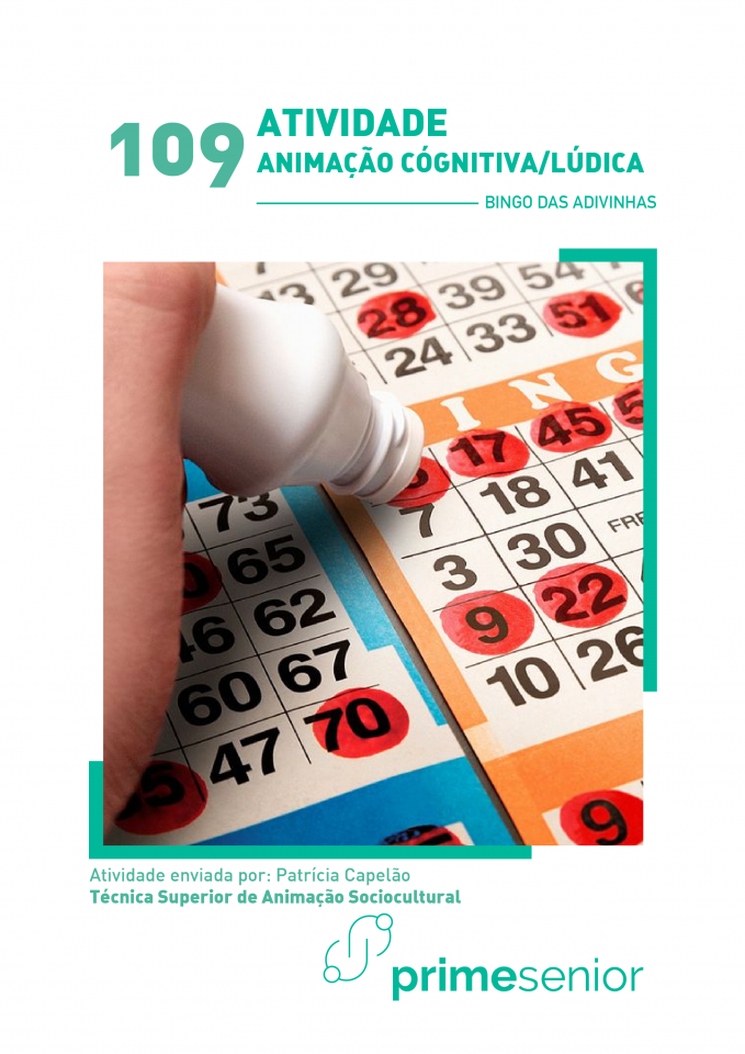 Atividade n.º 109: Bingo de Adivinhas - Atividade de Patrícia Capelão