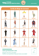 Atividade n.º 104: Bingo de Carnaval - Atividade Especial Carnaval