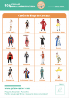 Atividade n.º 104: Bingo de Carnaval - Atividade Especial Carnaval