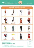 Atividade n.º 104: Bingo de Carnaval - Atividade Especial Carnaval