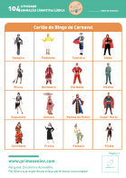 Atividade n.º 104: Bingo de Carnaval - Atividade Especial Carnaval