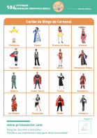 Atividade n.º 104: Bingo de Carnaval - Atividade Especial Carnaval