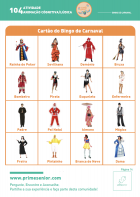 Atividade n.º 104: Bingo de Carnaval - Atividade Especial Carnaval