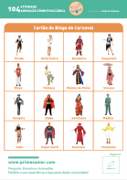 Atividade n.º 104: Bingo de Carnaval - Atividade Especial Carnaval
