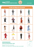 Atividade n.º 104: Bingo de Carnaval - Atividade Especial Carnaval