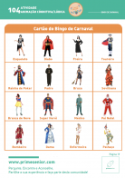 Atividade n.º 104: Bingo de Carnaval - Atividade Especial Carnaval