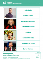 Atividade n.º 16: Quem é quem?