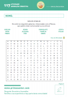 Atividade n.º 117: Sopa de Letras de Páscoa - dificuldade I - Atividade Especial Páscoa
