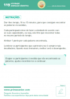 Atividade n.º 119: Sopa de Letras de Páscoa - dificuldade III - Atividade Especial Páscoa