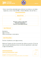 Atividade n.º 30: Banhos e spa - Atividade Especial Dia da Mãe