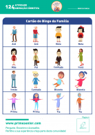 Atividade n.º 124: Bingo da Família - Atividade Especial Família