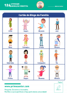 Atividade n.º 124: Bingo da Família - Atividade Especial Família