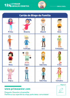 Atividade n.º 124: Bingo da Família - Atividade Especial Família