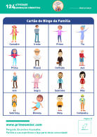 Atividade n.º 124: Bingo da Família - Atividade Especial Família
