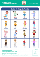 Atividade n.º 124: Bingo da Família - Atividade Especial Família