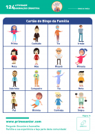 Atividade n.º 124: Bingo da Família - Atividade Especial Família