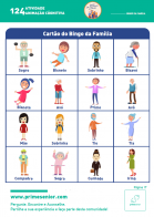 Atividade n.º 124: Bingo da Família - Atividade Especial Família