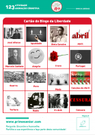 Atividade n.º 123:Bingo da Liberdade - Atividade Especial Dia da Liberdade