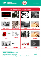 Atividade n.º 123:Bingo da Liberdade - Atividade Especial Dia da Liberdade