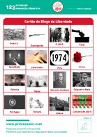 Atividade n.º 123:Bingo da Liberdade - Atividade Especial Dia da Liberdade