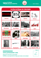 Atividade n.º 123:Bingo da Liberdade - Atividade Especial Dia da Liberdade