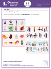 1.º Caderno de Estimulação Cognitiva - Especial Dia do idoso